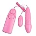Crazycity Sex Toy Double Vibrating Egg Dual Stimulator G-spot Vibrator Vibe Double Bullet Pocket Rocket Flirting Toy Thrustor Pleasure Wand for Women