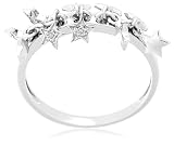 10k White Gold Diamond Star Ring (.08 cttw, I-J Color, I2-I3 Clarity)