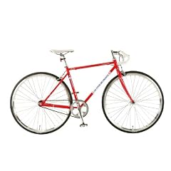 Tour de France(ツールドフランス) クロモリ700Cピストバイク[Wコグ] TDF-700 レッド