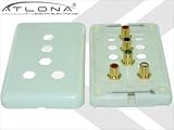 Atlona (5-RCA) Component Video Wallplate With Analog Audio, Audio and Video