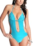 Guess - GUESS Glitterati Cut-Out One Piece - Swimsuit