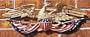 24In Patriotic Cast Aluminum Eagle