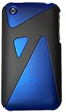 KingCase iPhone 3G & 3GS - Rubberized * Zig Zag Case * (Blue) - 8GB, 16GB, 32GB