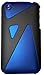 KingCase iPhone 3G & 3GS - Rubberized * Zig Zag Case * (Blue) - 8GB, 16GB, 32GB