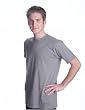 Men's Organic Cotton Workout T-shirt - Light Gray