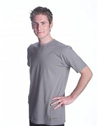 Men's Organic Cotton Workout T-shirt - Light Gray