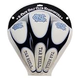 University of North Carolina Tar Heels 3 Pack Zippered (UNC) Golf Club Headcovers