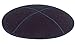 Navy Blue Suede Leather Four Panel Kippah Yarmulkah Yarmulke