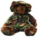 Stuffed 18 plush teddy bear in personalized custom embroidered U.S. Army Battle Dress Military Uniform BDU brother disney embroidery Stuffed 18 plush teddy bear in personalized custom embroidered U.S. Army Battle Dress Military Uniform BDU