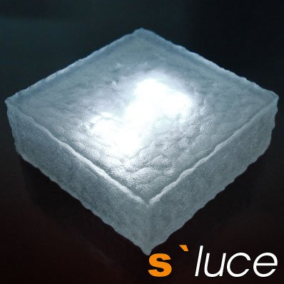 S-Luce 3457 Patch Solar Pflasterstein 15 x 15 x 5 cm, 5 LEDs