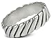 Sterling Silver Rope Design Wedding Band