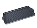 Swiss Diamond Nonstick 17" x 11" Cast-Aluminum Double Burner Grill