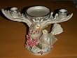 Doves Unity Candle Candle Holder Wedding Poly Resin White