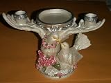 Doves Unity Candle Candle Holder Wedding Poly Resin White