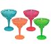 Northwest Enterprises N121290 Brights Plastic 2-Piece Margarita Glass, 12-Ounce Capacity, Assorted Neon Pink/Green/Blue/Orange (12 Packs of 12)