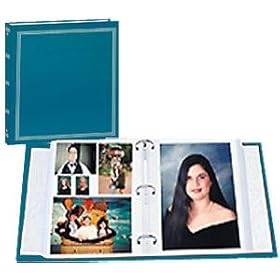 BROOKFIELD EZ-stick TEAL magnetic page 3-ring photo and scrapbook album - 5x7