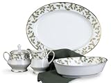 Noritake Holly & Berry Gold 5-Piece Completer Set