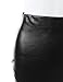 Doublju Women Slim Fit Fuax Leather Wrab Mini Skirt