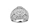 Nice 1/2 Ctw. Men's Genuine Diamond White Gold Ring