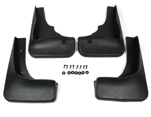 Black Auto parts 4PCS Mudguard Splash Guard Mud Flap Fit For 2008 2009 2010 Mitsubishi Outlander