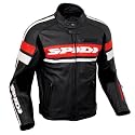 Spidi Scarface leather motorcycle jacket - Black/red