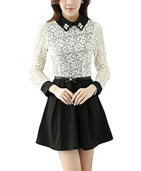 Long Sleeves Belted Spring 2015  Dress