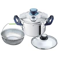 T-fal ワンタッチ開閉圧力なべ クリプソ グランド 4.5L 【温度感知タイマー付き】 P4100644