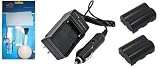 ValuePack (2 Count): Superior Quality Replacement Battery PLUS Mini Battery Travel Charger for Specific Digital Camera and Camcorder Models / Compatible with KONICA MINOLTA NP-400, MINOLTA NP-400, PENTAX D-LI50, SAMSUNG SLB-1674, SIGMA BP-21, KONICA MINOLTA: a-5 Digital, a-7 Digital, DiMAGE A2, A1, Dynax 5D, Dynax 7D, Maxxum 7D, PENTAX K10D, SAMSUNG GX-10, GX-20, SIGMA SD14 Charges with Intelligent Charge Technology - Includes Car Adapter, Camera/Lens Cleaning Kit and TWO Batteries