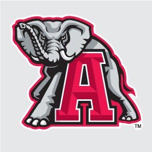Alabama Crimson Tide BIG AL MASCOT with A 6" Vinyl Decal Car Truck Elephant Sticker