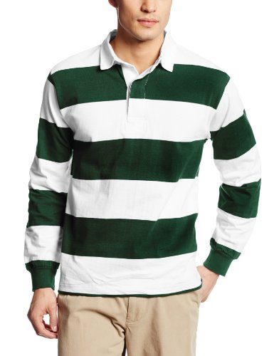 Charles River Apparel Men's Classic Rugby Shirt Shirts Charles