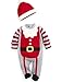 ZOEREA 2PCS Toddler Infant Newborn Baby Boys Romper Long Sleeve Christmas+Hat