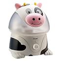Crane Cow-Figure Ultrasonic Humidifier - Black/ White