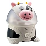 Crane Cow-Figure Ultrasonic Humidifier - Black/ White