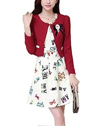 General Print Spring Long Sleeves  Dress