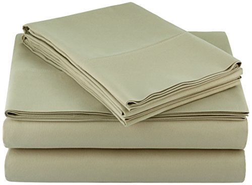 AmazonBasics Microfiber Sheet Set - Queen, Olive