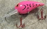 JLVLures Shallow Crankbait Pink Eclipse : Diver Lures JLV Freshwater Smallmouth Steelhead Pike Salmon Trout Perch Whiper Mid Depth Walleye Casting Bass Hook Treble Red Boat Dock Brook Bay Fatty Stump River Trolling Weed Surface Topwater Shad
