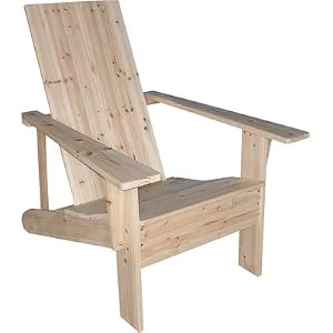 Two Panel Cedar Adirondack Chair - 34in.L x 29in.W x 34in.H, Model# CS-001KD-2P-N by Northern Tool & Equipment