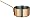 Paderno 2 5/8 Quart Copper Sauce Pan with Cast Iron Handle