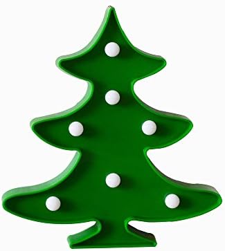 JUHUI Decorative Marquee Sign XMAS TREE LED Lights-- Lighted Marquee CHRISTMAS TREE Sign - LED Hanging Light Fixture - Seasonal Home Decor Lights