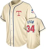 Nolan Ryan Texas Rangers Majestic Cooperstown Natural Tradition Jersey