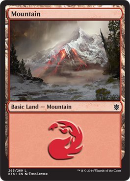 Magic: the Gathering - Mountain (265) - Khans of Tarkir