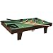 Mini Billardtisch Poolbillard Tischbillard Auflagemodell mit Zubehör Holz 91,5 x 51 x 21 cm