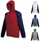 Fruit of the Loom - Kontrast Kapuzen Sweatshirt 'Baseball Hooded Sweat'