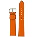 Watch Band Genuine Soft Leather Orange 22mm
