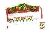 CHERRY 3-D Majolica Spice Rack & Jars *NEW*