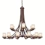 Kichler Lighting 1873OZ 18-Light Hendrik Incandescent Chandelier, Old Bronze