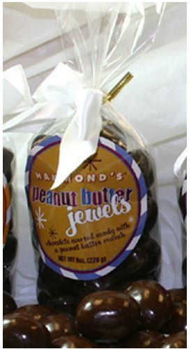 Hammonds Holiday Candy Gift Peanut Butter Jewels Chocolate Covered Christmas Candy 8 Ounce Bag