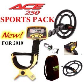 Garrett ACE 250 Metal Detector Deluxe Sports Pack