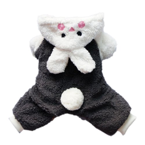 Thick Soft Bunny Dog Coustume Dog Coat Dog Hoodie Cute Warm Halloween Costumes For Dog Clothes Free Shipping.L