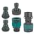 Gilmour Premium Complete Connector Set, #2939Q, Teal/Black